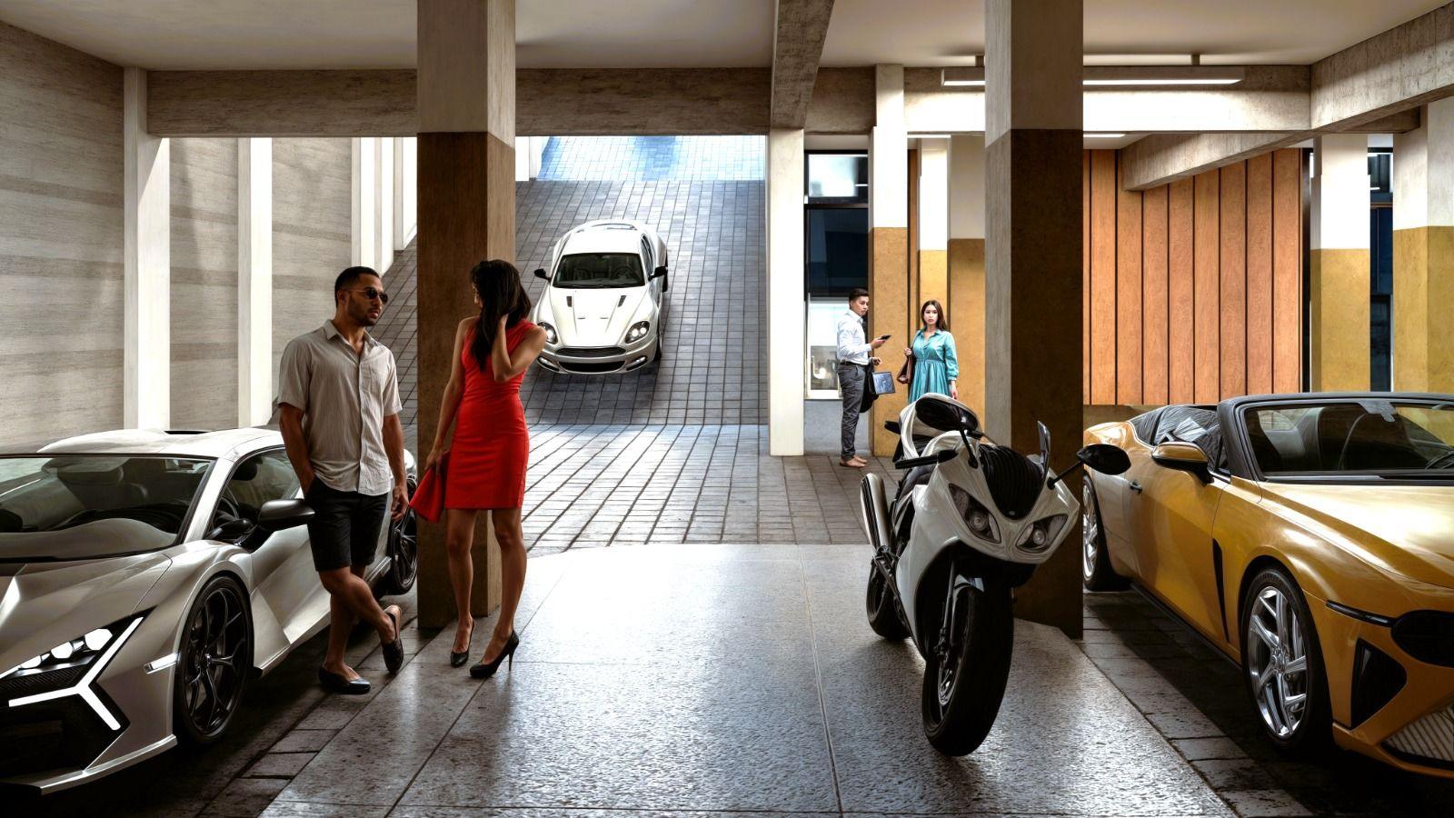 Basement parking, Blue Horizon, artist’s impression